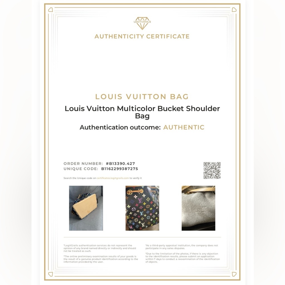 Louis Vuitton x Murakami Multicolore Black Petit Noe Bag - Picture 11 of 13